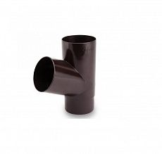 Тройник 67˚ Galeco Pvc коричневый для трубы Ø80 мм
