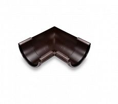 Угол внутренний 90˚ Galeco Pvc полукруглый коричневый для Ø152 мм