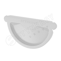 Stynergy ПРЕМИУМ 125/90 Заглушка желоба RAL 9003