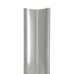 Штакетник Stynergy полукруглый прямой порошковая окраска RAL 9006/9006 0.45