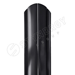 Штакетник Stynergy М-образный фигурный порошковая окраска RAL 9005/9005 0.40