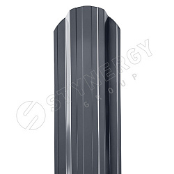 Штакетник Stynergy П-образный фигурный порошковая окраска RAL 7024/7024 0.40