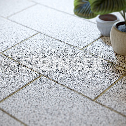Тротуарная плитка Steingot Плита 600х300 "Bianco Nero" 80 мм