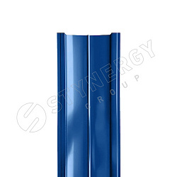 Штакетник Stynergy полукруглый прямой порошковая окраска RAL 5005/5005 0.45