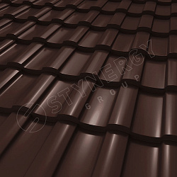 Профиль волнообразный STYNERGY S GRAPHITE45® RAL 8017 (шоколадно-коричневый) 0.45