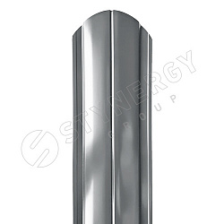 Штакетник Stynergy полукруглый фигурный порошковая окраска RAL 7004/7004 0.40