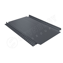 Фальцевая кровля Stynergy Smart Фальц Pro гофрированный CORUNDUM50® RAL 7024 (графитовый серый) 0.50