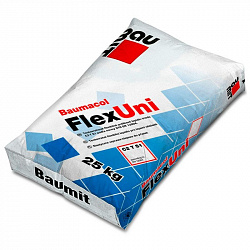 Клей плиточный Uni Stone Baumacol FlexUni тонкослойный эластичный 25кг