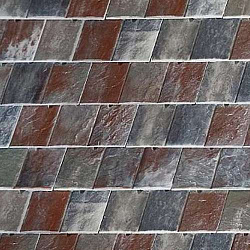 Клинкерная черепица La escandella, Visum3, цвет vermont grey klinker, красно-серый