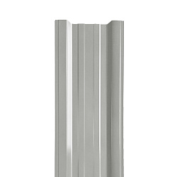 Штакетник Stynergy П-образный прямой порошковая окраска RAL 9006/9006 0.45