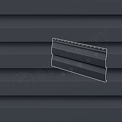 Сайдинг Stynergy Корабельная доска CORUNDUM50® RAL 7024 0.50