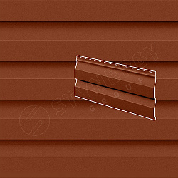 Сайдинг Stynergy Корабельная доска Rooftop Бархат® RAL 8004 0.50