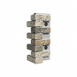 Термопанель угловая White Hills Лондон брик 35х6х65 60 мм Т304-15