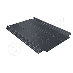 Фальцевая кровля Stynergy Smart Фальц Pro широкое ребро жесткости RAL 7024 (графитовый серый) 0.45