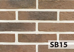 Плитка под кирпич Eurokam Brick Slimbrick угловая SB15