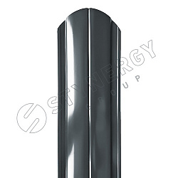 Штакетник Stynergy полукруглый фигурный порошковая окраска RAL 7016/7016 0.40