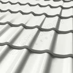 Металлочерепица STYNERGY СМ Классик CORUNDUM50® RAL 9010 (белый) 0.50