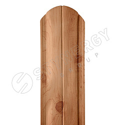 Штакетник Stynergy полукруглый фигурный SteelArt® Орех 3D 0.45