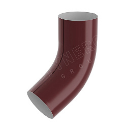 Stynergy СТАНДАРТ 125/90 Колено трубы 60° RAL 3005