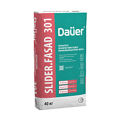 Dauer SLIDER® 301 Штукатурка цементно-известковая выравнивающая облегченная, стандартная версия