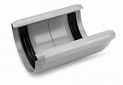 Соединитель желобов Galeco Pvc белый для Ø124 мм