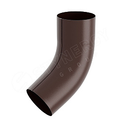 Stynergy ПРЕМИУМ 125/90 Колено трубы 60° RAL 8017