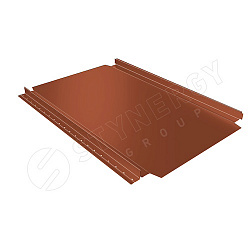 Фальцевая кровля Stynergy Smart Фальц Pro CORUNDUM50® RAL 8004 (медно-коричневый) 0.50