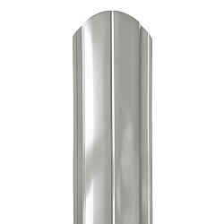Штакетник Stynergy полукруглый фигурный порошковая окраска RAL 9006/9006 0.40