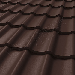 Металлочерепица STYNERGY СМ Классик PURRUS Pro® матовый RAL 8017 (шоколадно-коричневый) 0.50