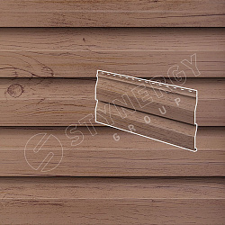 Сайдинг Stynergy Корабельная доска PRINT Орех миланский 3D (W3) 0.45