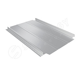 Фальцевая кровля Stynergy Smart Фальц Pro широкое ребро жесткости RAL 7004 (сигнальный серый) 0.45