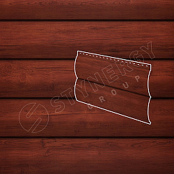 Сайдинг Stynergy Блок-хаус гофрированный SteelArt® Дуб античный 3D 0.45