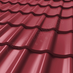 Металлочерепица STYNERGY СМ Классик CORUNDUM50® RAL 3003 (рубиново-красный) 0.50