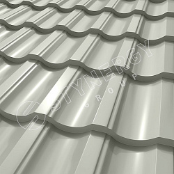 Металлочерепица STYNERGY Garda CORUNDUM50® RAL 9002 (светло-серый) 0.50