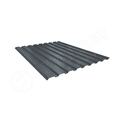 Профнастил STYNERGY С20 CORUNDUM50® матовый RAL 7011 (железно-серый) 0.50 B