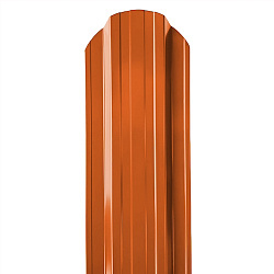 Штакетник Stynergy П-образный фигурный порошковая окраска RAL 8004/8004 0.40
