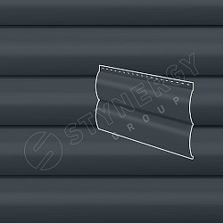 Сайдинг Stynergy Блок-хаус гофрированный RAL 7016 0.45