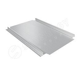 Фальцевая кровля Stynergy Smart Фальц Pro гофрированный GreenCoat Pural BT® матовый RR21 (светло-серый) 0.50