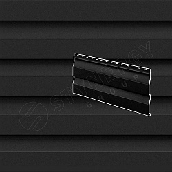 Сайдинг Stynergy Корабельная доска Rooftop Бархат® RAL 9005 0.50
