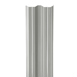 Штакетник Stynergy М-образный прямой порошковая окраска RAL 9006/9006 0.45