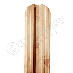Штакетник Stynergy М-образный фигурный SteelArt® Орех 3D 0.45