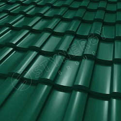 Металлочерепица STYNERGY Stella CORUNDUM50® RAL 6005 (зелёный мох) 0.50