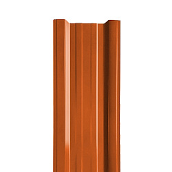 Штакетник Stynergy П-образный прямой порошковая окраска RAL 8004/8004 0.40