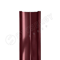 Штакетник Stynergy полукруглый прямой порошковая окраска RAL 3005/3005 0.40
