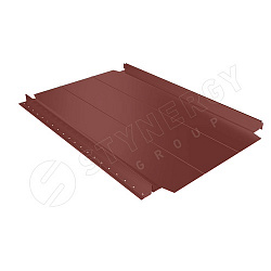 Фальцевая кровля Stynergy Smart Фальц Pro узкое ребро жесткости RAL 3009 (оксид красный) 0.45