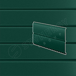 Сайдинг Stynergy Евробрус гофрированный Rooftop Бархат® RAL 6005 0.50