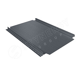 Фальцевая кровля Stynergy Smart Фальц Pro гофрированный CORUNDUM50® матовый RAL 7011 (железно-серый) 0.50