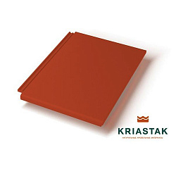 Рядная плоская черепица Kriastak Platt Кирпично-красный