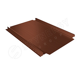 Фальцевая кровля Stynergy Smart Фальц Pro гофрированный CORUNDUM50® RAL 8004 (медно-коричневый) 0.50