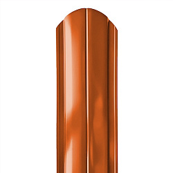 Штакетник Stynergy полукруглый фигурный порошковая окраска RAL 8004/8004 0.45
